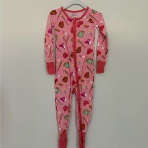 Little Sleepies Pink All Star Zippy